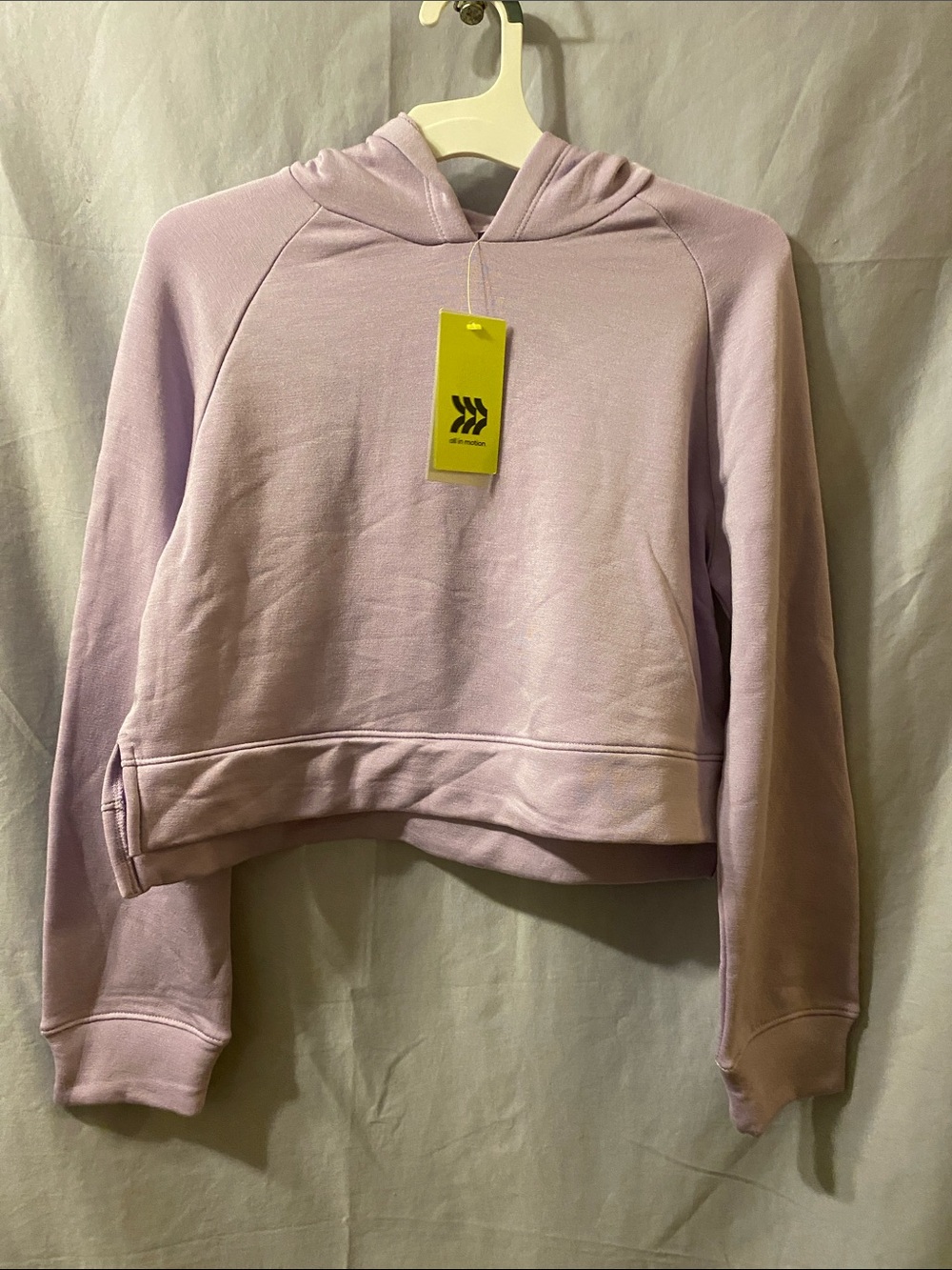 all in motion Lavender Cropped Hoodie for Kids